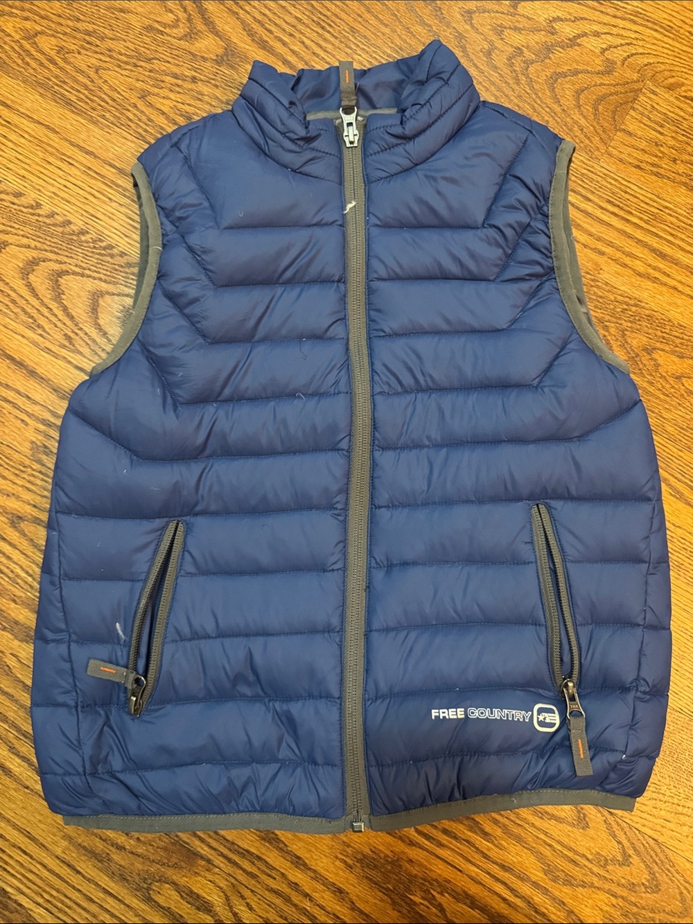 Free Country Boys Navy Quilted Puffer Vest